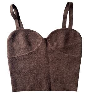 Wilfred Sicily Bustier Crop Top in Rich Chestnut New size S